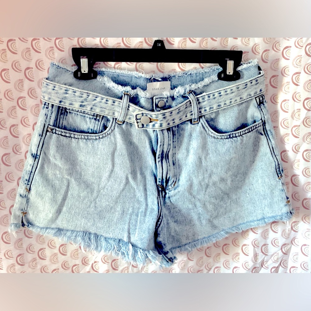 Dear John Denim Shorts with Belt